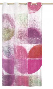 Ösenschal Art Quadrants Pink - ART Ösenvorhang